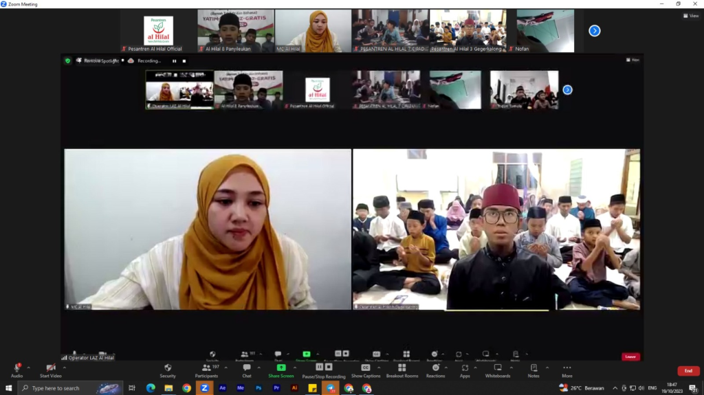 Lebih Dari 200 Partisipan Hadir Dalam Doa dan Dzikir Bersama Secara Virtual