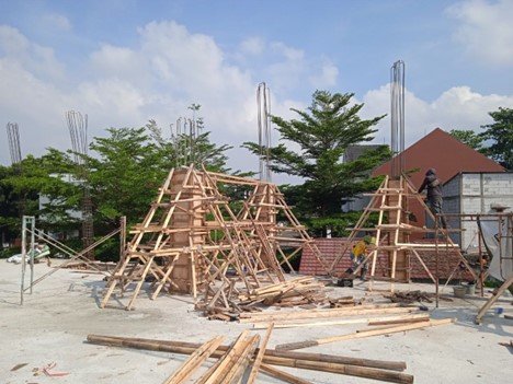 Alhamdulillah! Pengecoran dan Pemasangan 6 Tiang Masjid LKSA Al Hilal Cibiru Telah Selesai