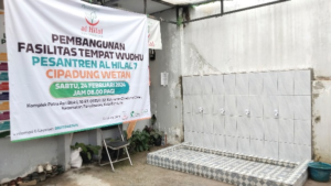 Pelaksanaan Pembangunan Fasilitas Tempat Wudhu LKSA Al Hilal Cipadung Wetan Telah Selesai dan Telah Diresmikan!