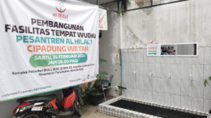 Tempat Wudhu Untuk Anak-Anak Penghafal Al-Quran LKSA Al Hilal Telah Selesai dan Sudah Dapat Digunakan