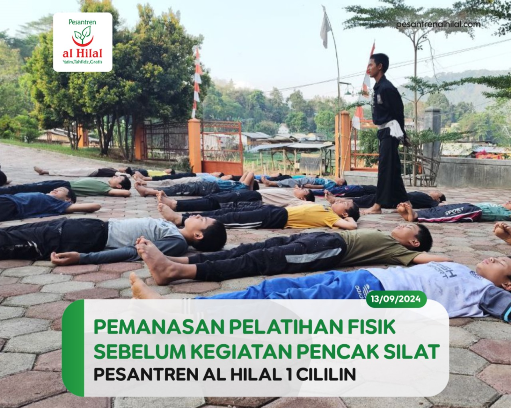 Hindari Cedera! Anak-Anak LKSA Al Hilal 1 Cililin Lakukan Pemanasan Sebelum Melaksanakan Kegiatan Pencak Silat