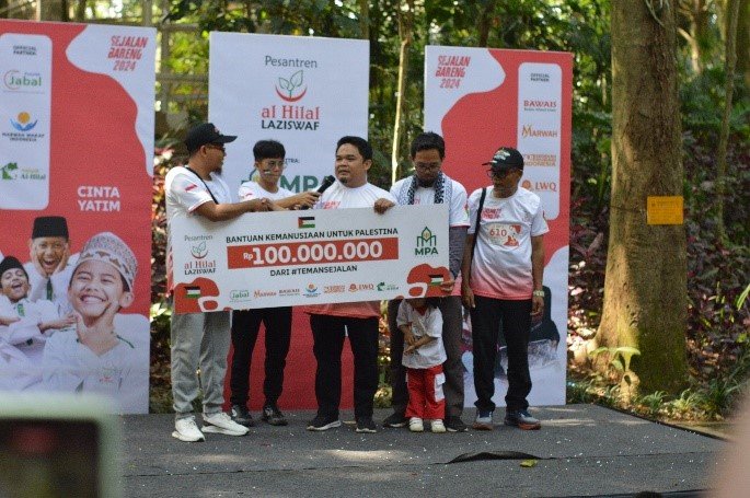 Diikuti Hampir 500 Peserta, LAZISWAF Al Hilal Dukung Palestina Melalui Funwalk “Sejalan Bareng”