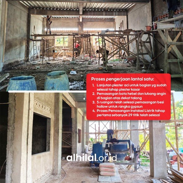 Proses Pemasangan Instalasi Listrik Masjid Yatim Penghafal Quran LKSA Al Hilal Tahap Pertama Telah Selesai! Proses Pemasangan Instalasi Listrik Masjid Yatim Penghafal Quran LKSA Al Hilal Tahap Pertama Telah Selesai!