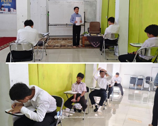 Suasana Ujian Tulis Hari ke-Empat LKSA Al Hilal Tingkat SMA